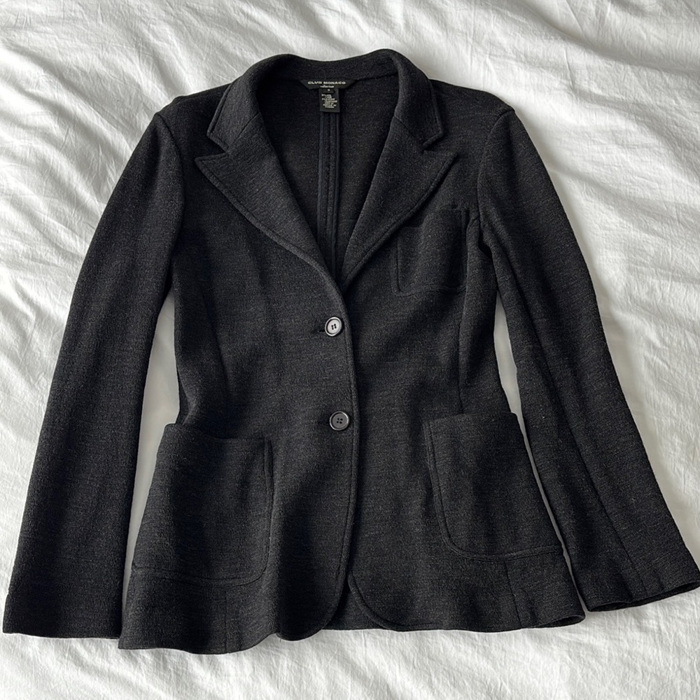 Club Monaco Black Tailored Blazer